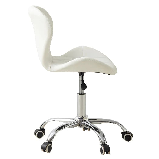 Cadeira Eiffel Slim Giratória com Estofado Penteadeira Base Cromada