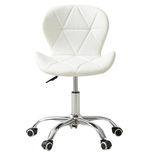Cadeira Eiffel Slim Giratória com Estofado Penteadeira Base Cromada