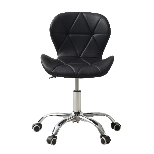 Cadeira Eiffel Slim Giratória com Estofado Penteadeira Base Cromada