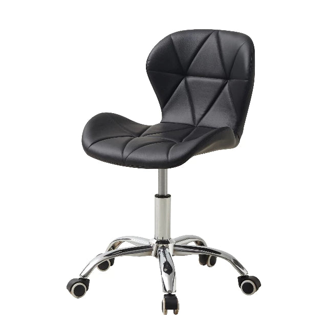 Cadeira Eiffel Slim Giratória com Estofado Penteadeira Base Cromada