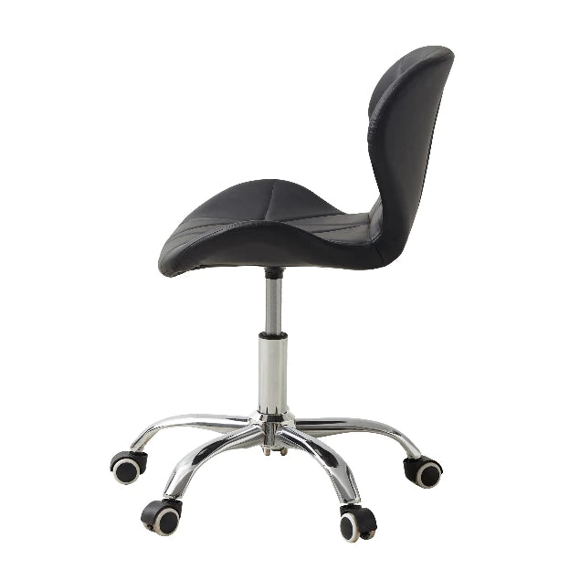 Cadeira Eiffel Slim Giratória com Estofado Penteadeira Base Cromada